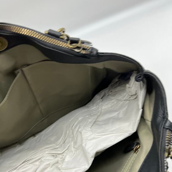 American Leather Co. Taylor Triple Entry Satchel Black Color Handbags - Picture 11 of 13